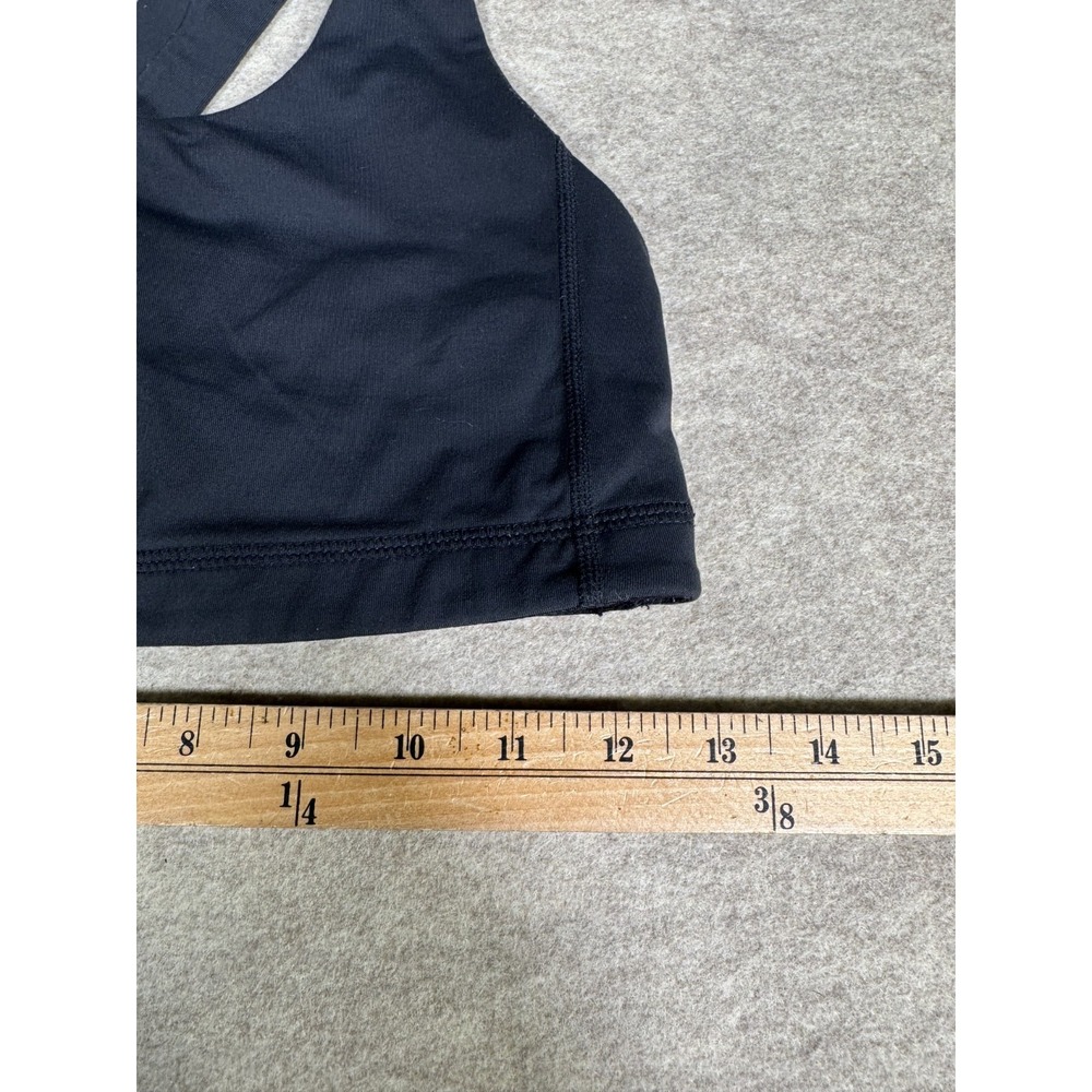 Lululemon Bootcamp Ready Sports Bra Womens 6 Black Sweat Wicking Training Yoga - Picture 9 of 9